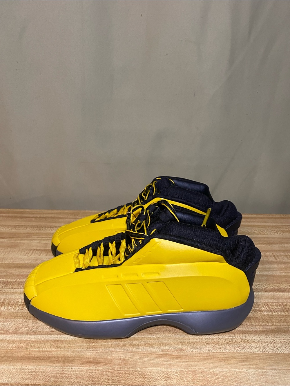 Adidas Crazy 1 Sunshine Team Yellow/Iron Metallic /Core Black  Mens Shoes 8 NWT